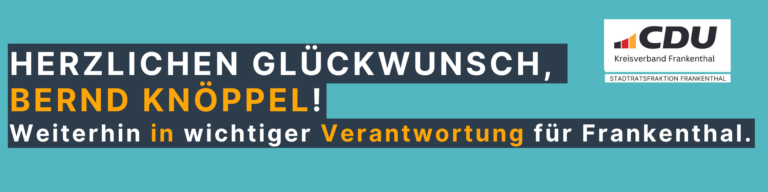 Herzlichen Glückwunsch, Bernd Knöppel!